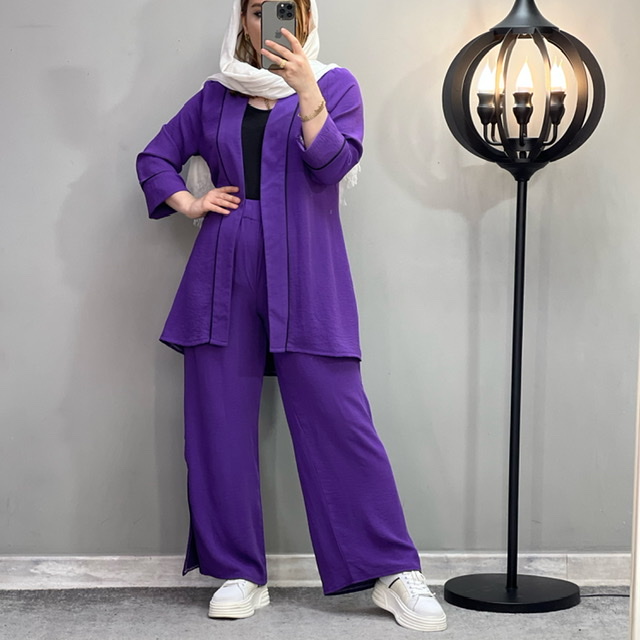 مانتو شلوار ابرو بادی کد 2734