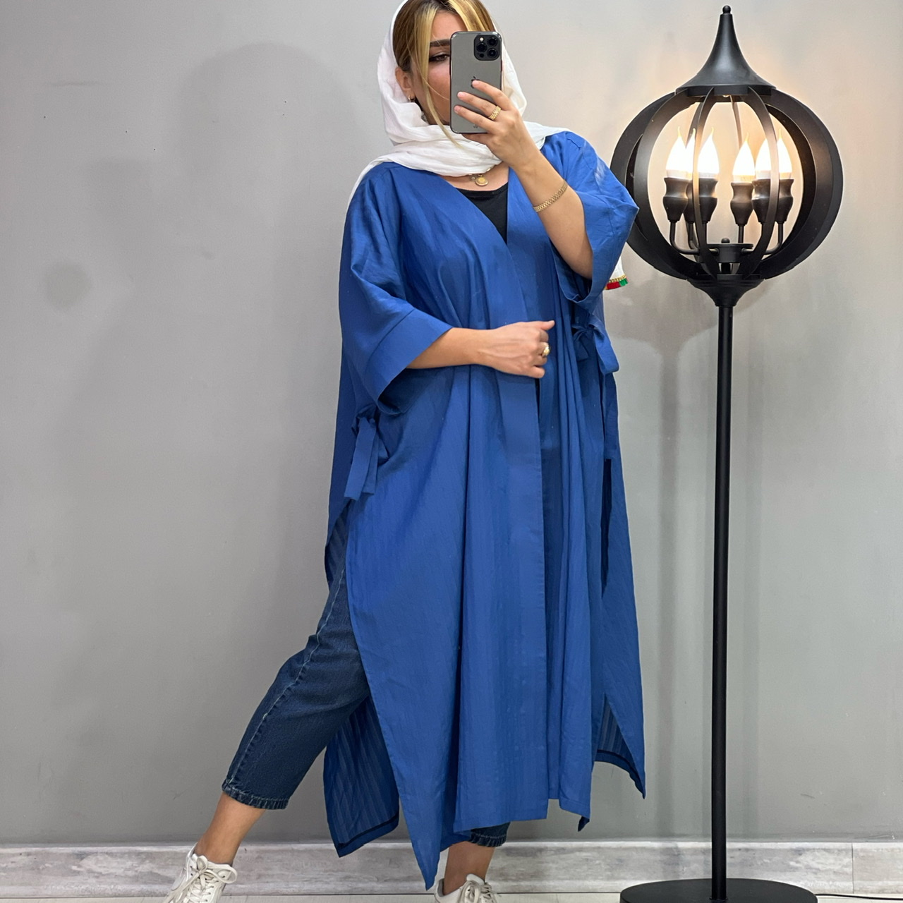 مانتو بارکدی آستین پاکتی کد 2979