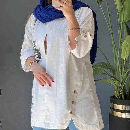 مانتو جیب گلدوزی کد 6540