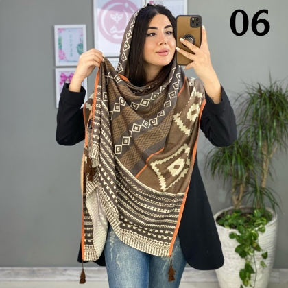 شال طرح لوزی کد 2279