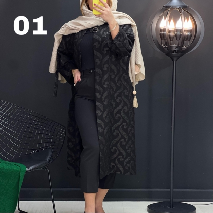 مانتو فکورا یقه سگک کد 6012